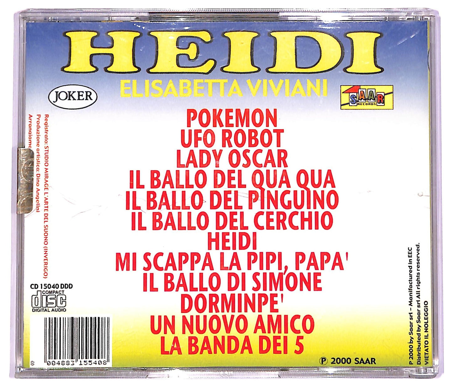EBOND Elisabetta Viviani - Heidi (Da Heidi A Pokemon) CD CD071459