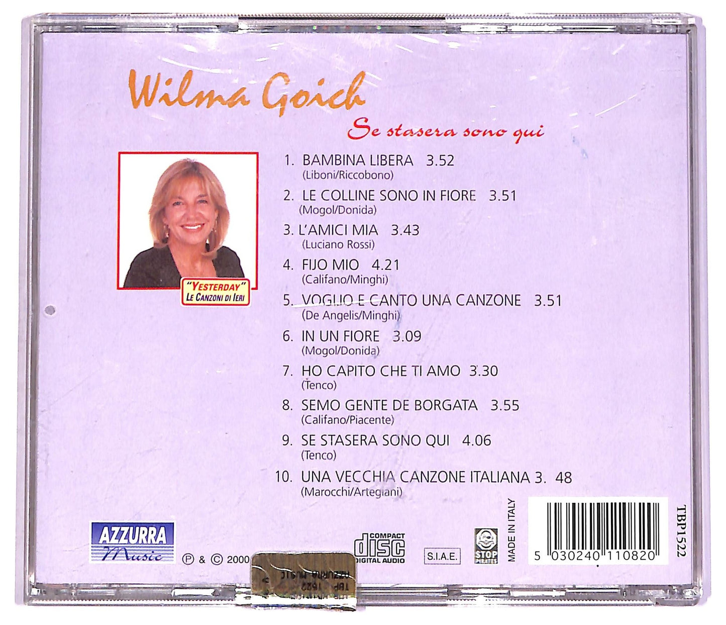 EBOND Wilma Goich - Se Stasera Sono Qui CD CD071603