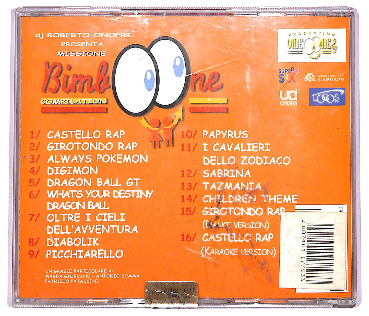 EBOND Franco Nero & Friends - Bimboone Compilation CD CD071609