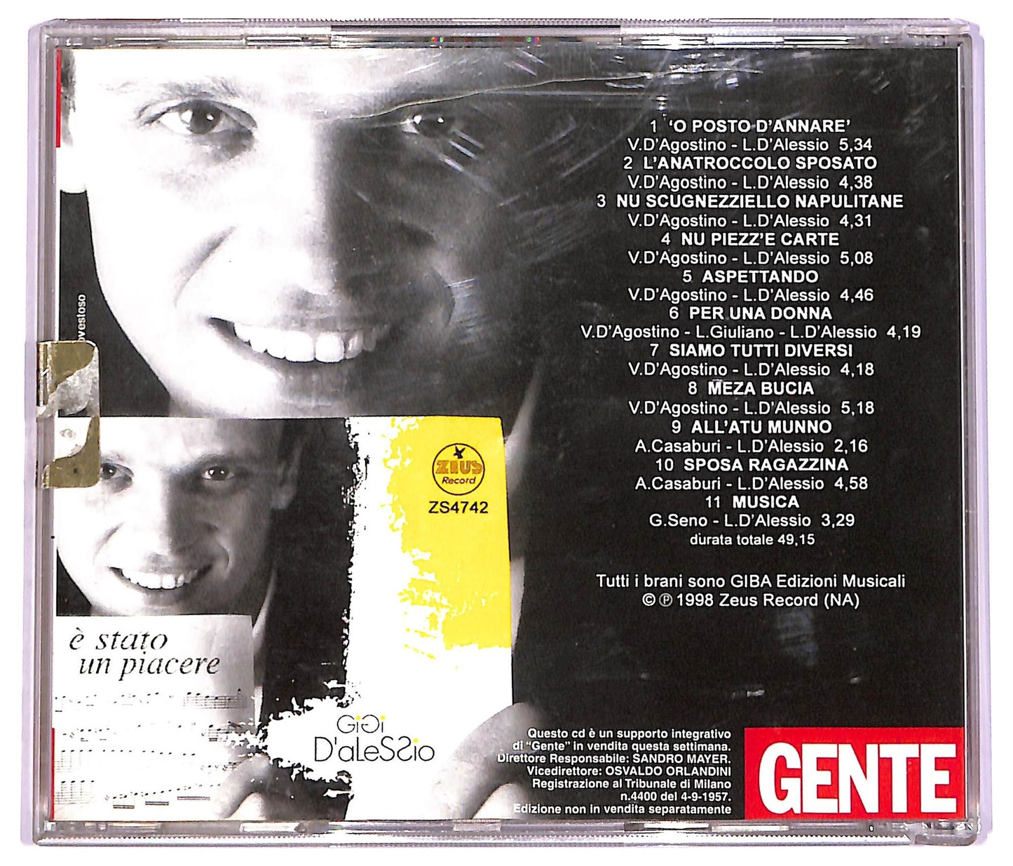 EBOND Gigi D'Alessio - E Stato Un Piacere CD CD071612