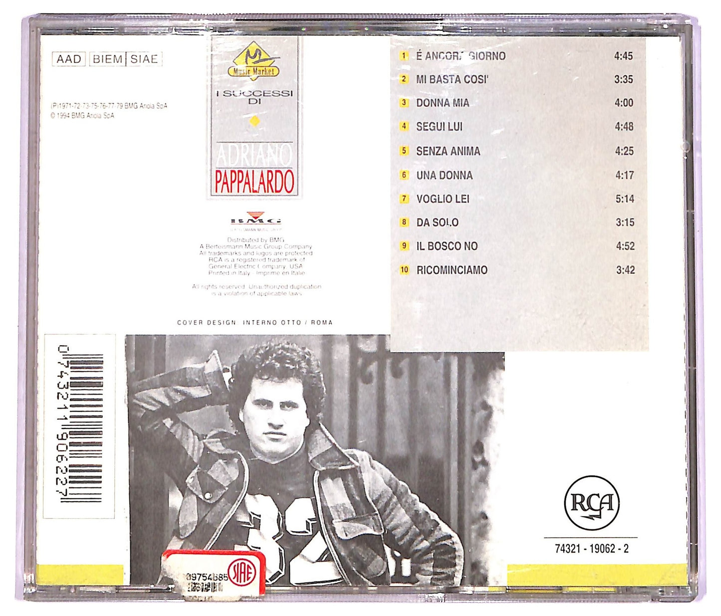EBOND Adriano Pappalardo - I Successi Di Adriano Pappalardo CD CD071613