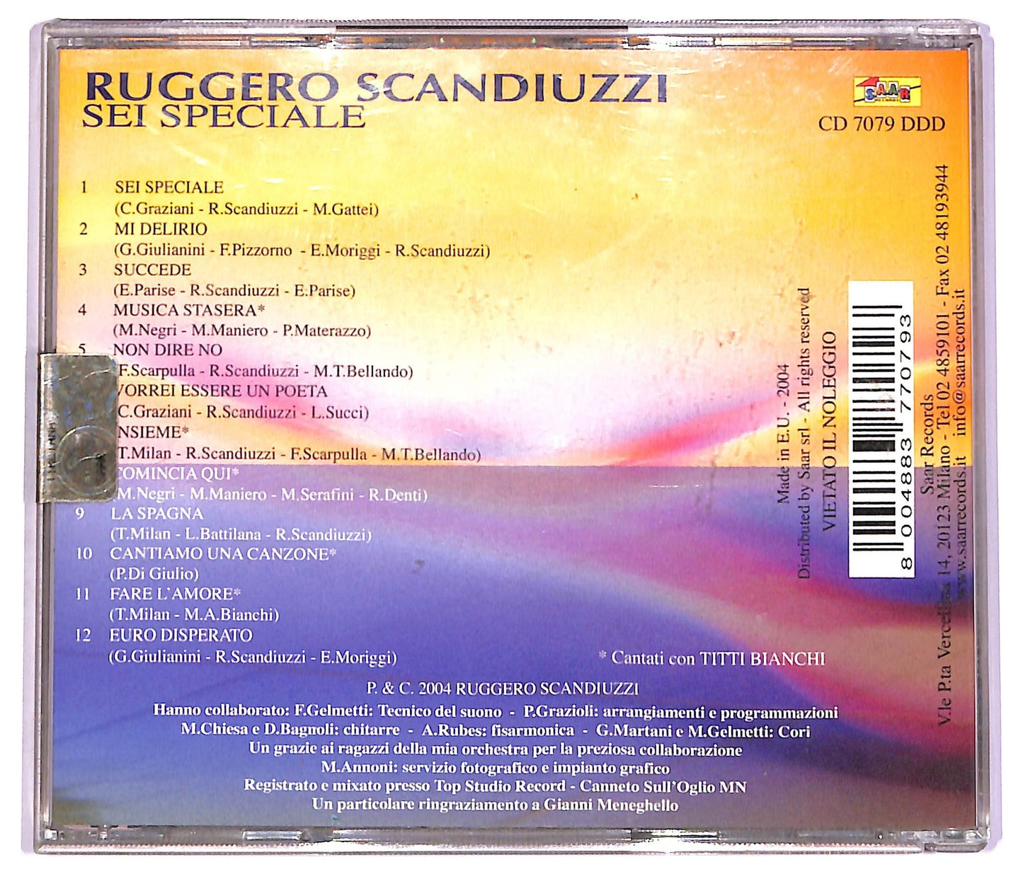EBOND Ruggero Scandiuzzi - Sei Speciale CD CD071621