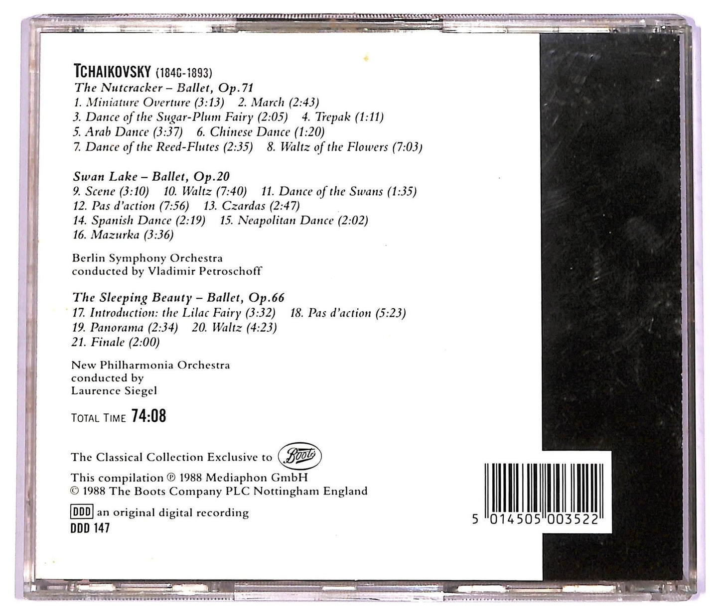 EBOND Pyotr Ilyich Tchaikovsky - Tchaikovsky Ballet Suites CD CD071634