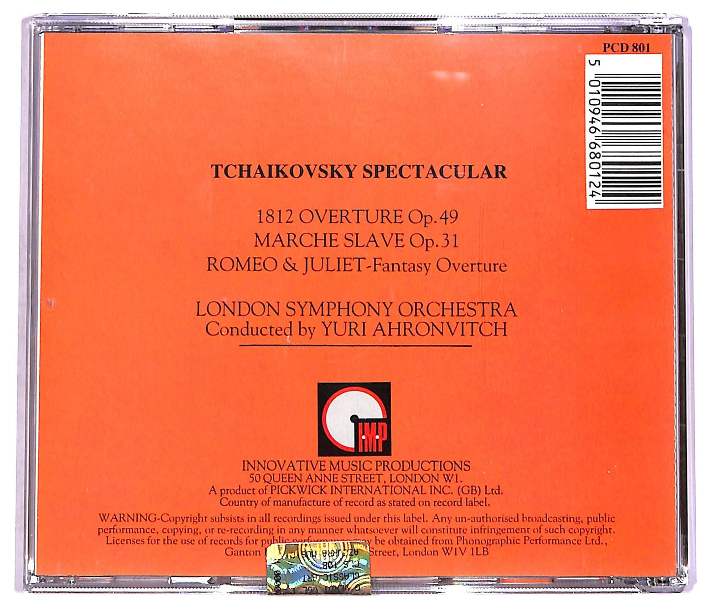 EBOND Tchaikovsky - Tchaikovsky Spectacular CD CD071642
