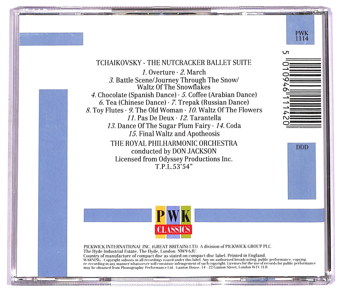 EBOND Tchaikovsky - The Natcracker ballet suite CD CD071646