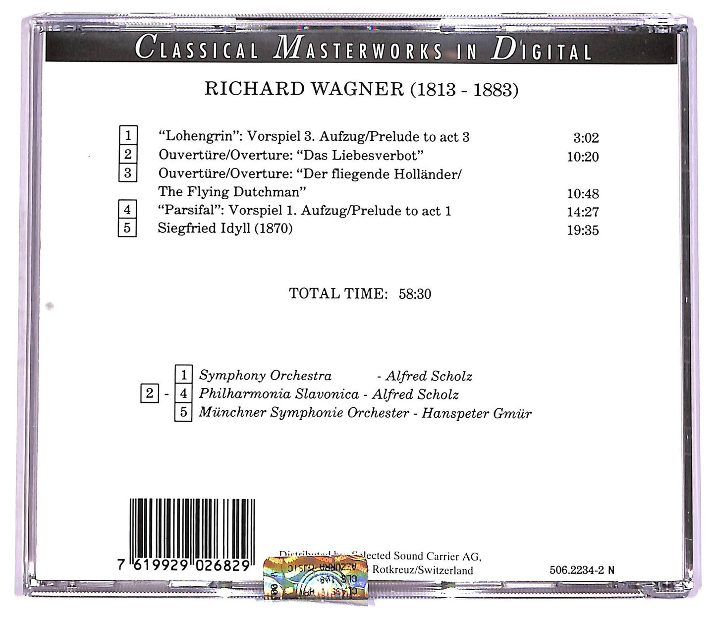 EBOND Richard Wagner - Ouverturen & Orchester-Vorspiele CD CD071654