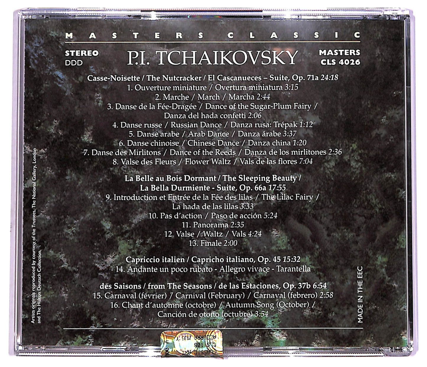 EBOND Tchaikovsky - Tchaikovsky CD CD071714