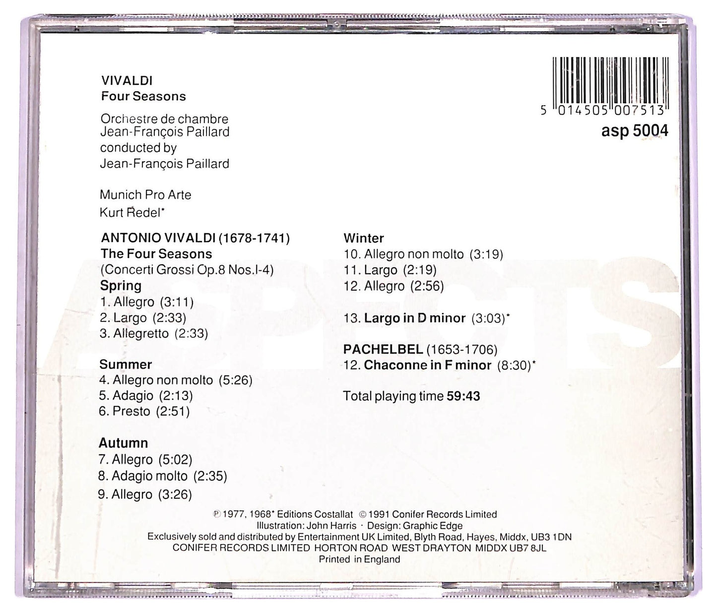 EBOND Vivaldi - The Four Seasons Chaconne In F Minor CD CD071715