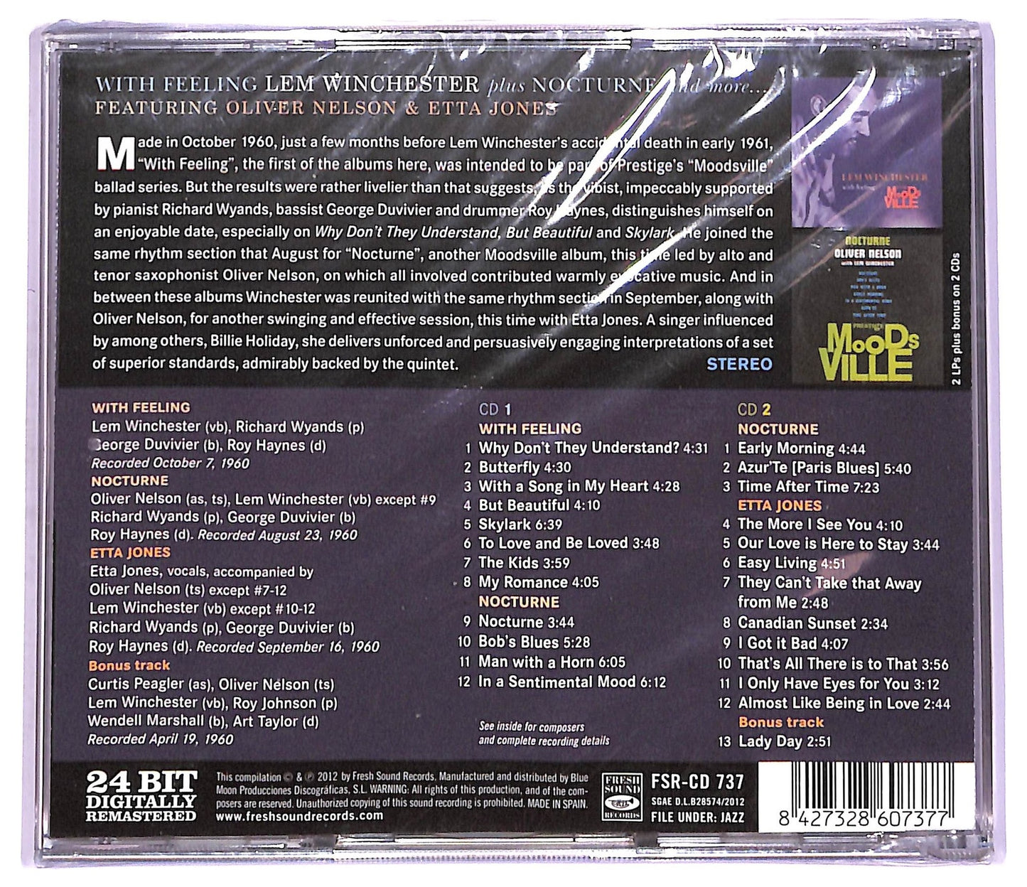 EBOND Lem Winchester - With Feeling Nocturne Etta Jones CD CD071739