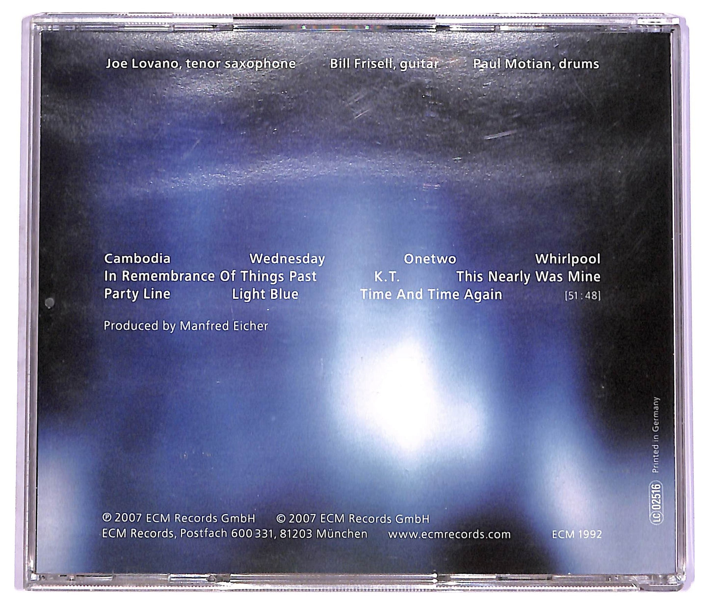 EBOND Paul Motian - Time And Time Again CD CD071813