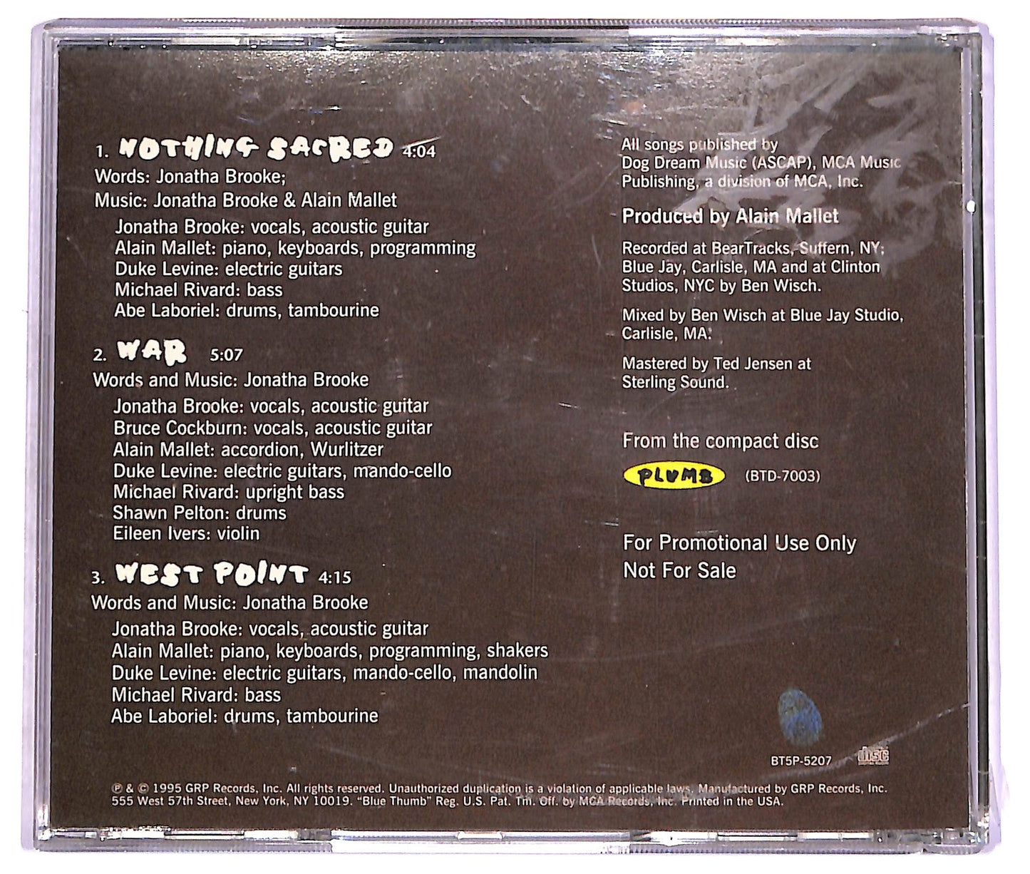 EBOND Jonatha Brooke & The Story - Nothing Sacred CD CD071846