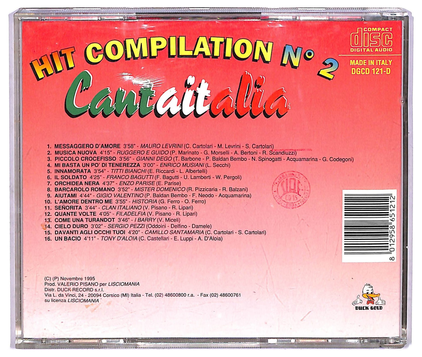 EBOND Various - Hit Compilation N° 2 - Cantaitalia CD CD071907