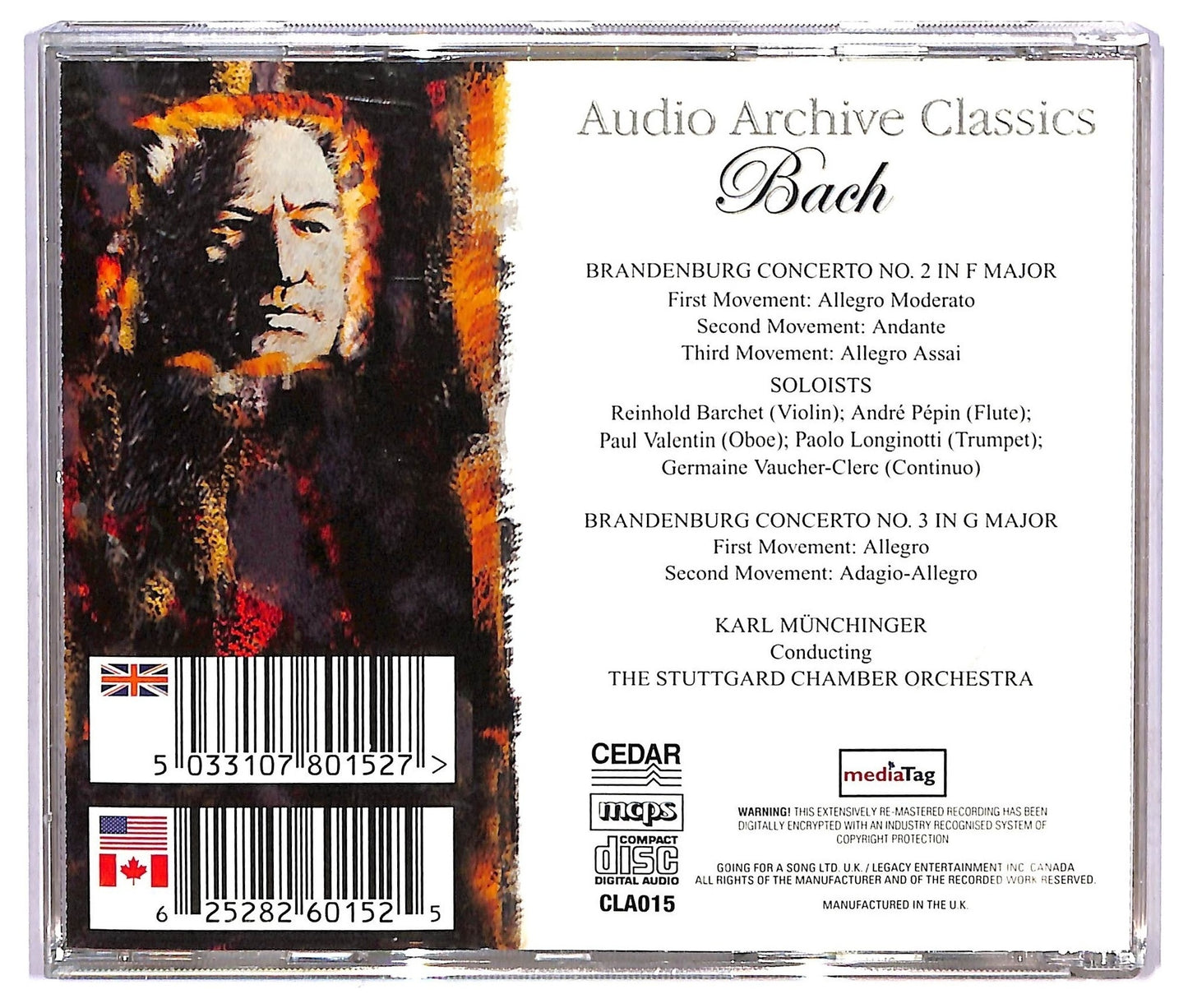 EBOND Bach - Brandenburg Concerto No.2 in F Major CD CD071942