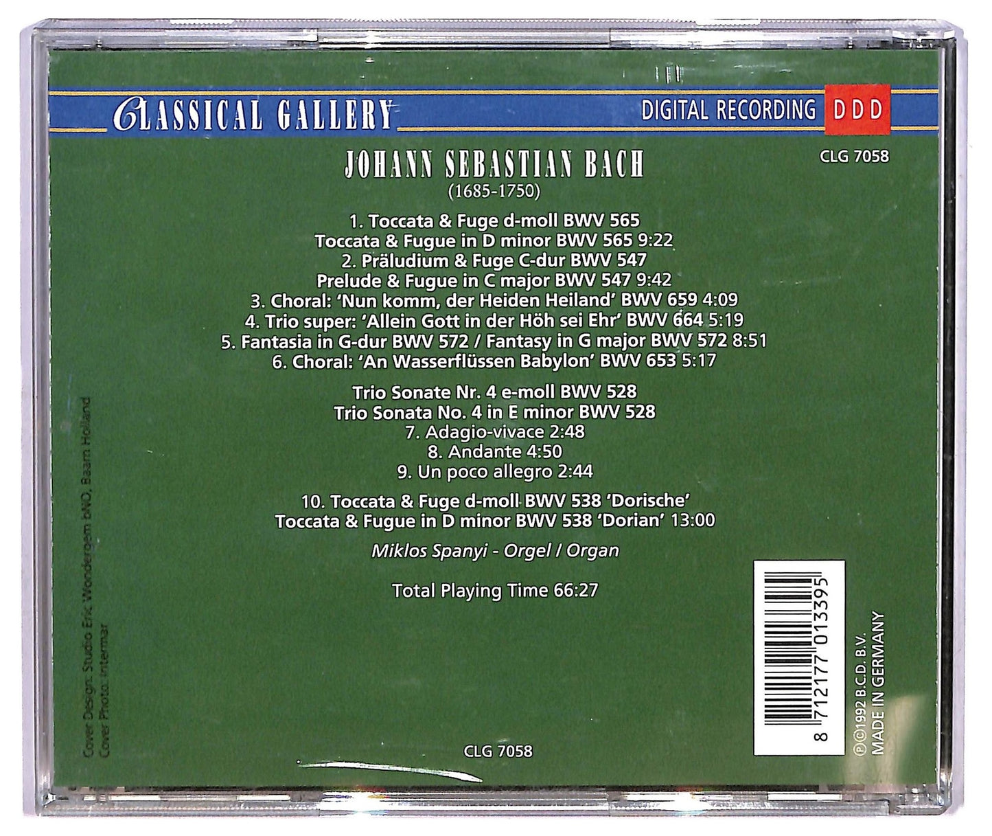 EBOND Johann Sebastian Bach - Famous Organ Works CD CD071951