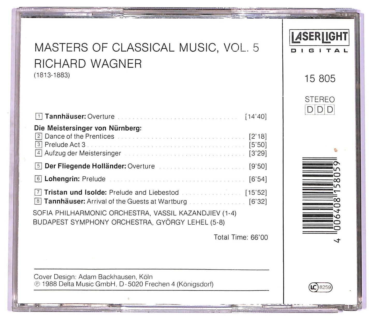 EBOND Wagner - Masters Of Classical Music, Vol.5: Wagner CD CD072026