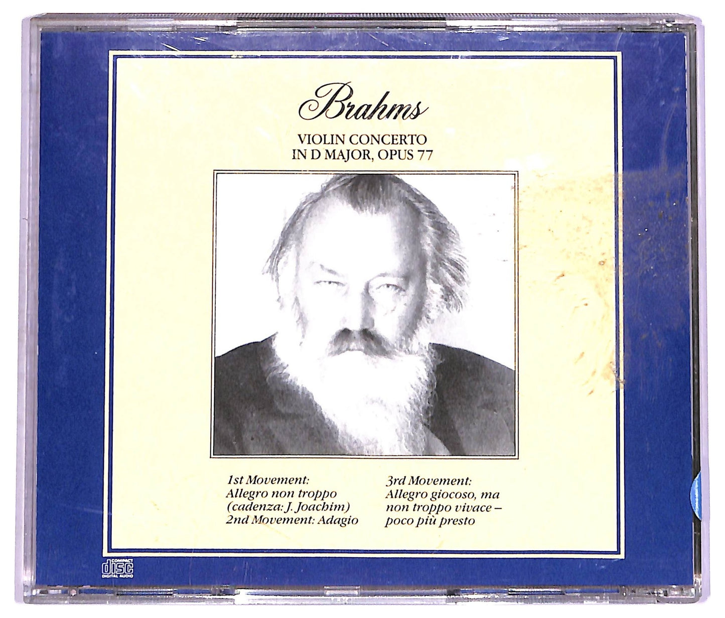 EBOND Brahms - Violin Concerto In D Major Opus 77 CD CD072029