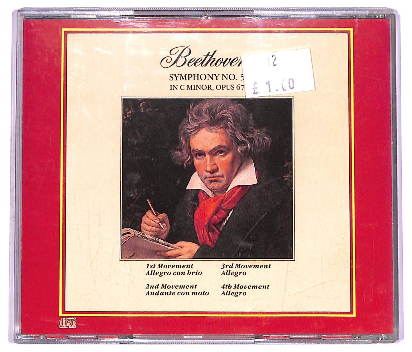 EBOND Beethoven - Symphony No. 5 In C Minor, Opus 67 CD CD072034