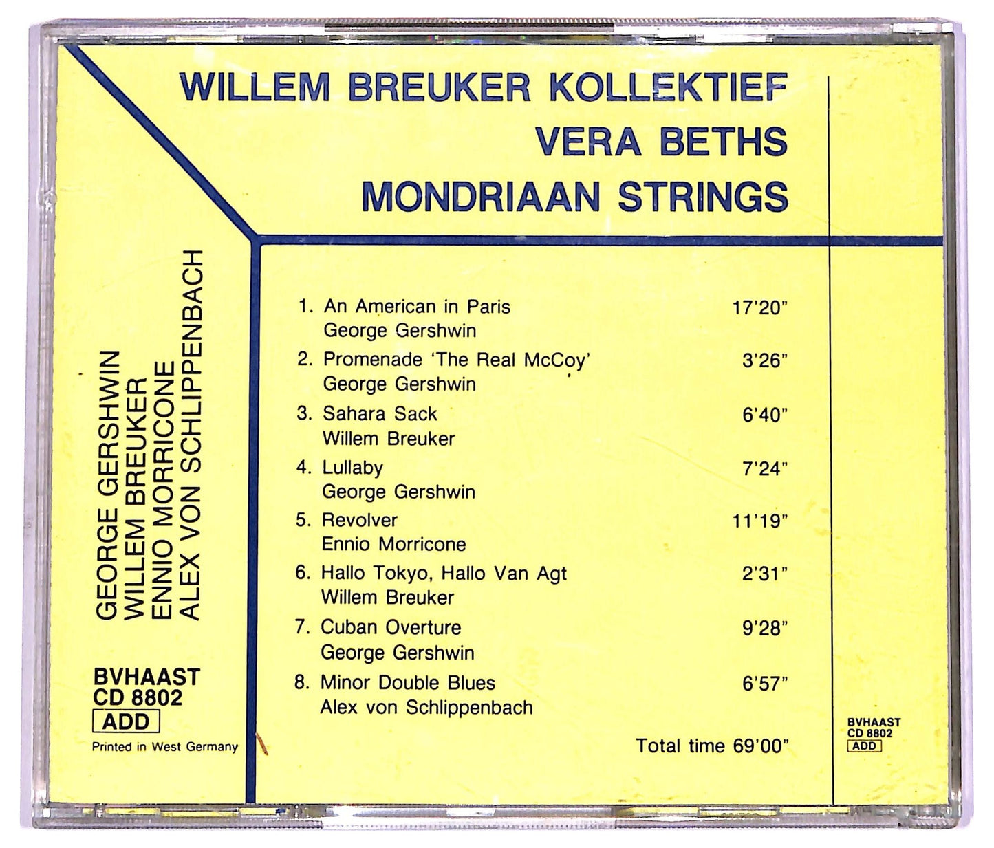 EBOND Willem Breuker Kollektief - George Gershwin Ennio Morricone CD CD072045