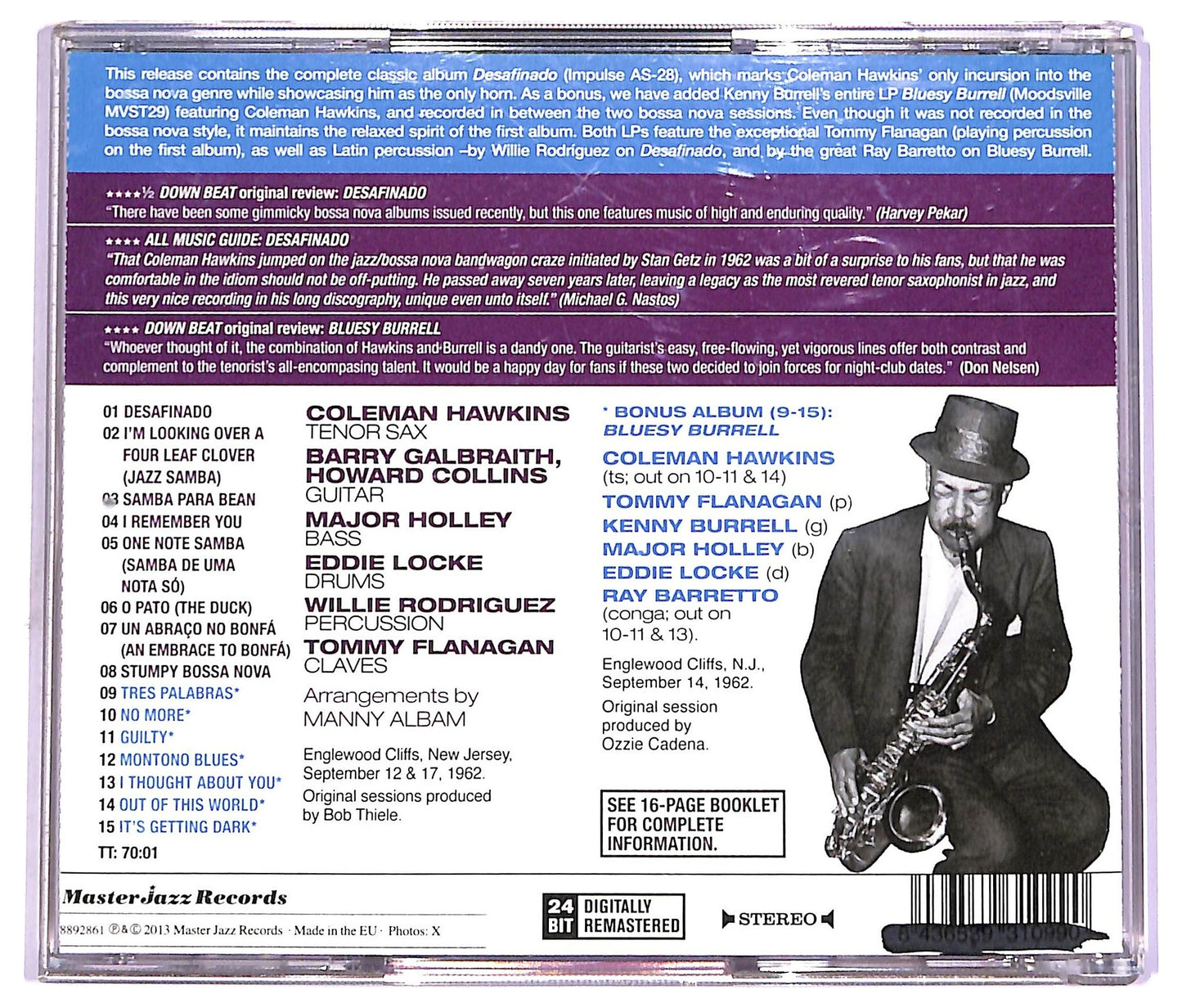 EBOND Coleman Hawkins - Desafinado + Bluesy Burrell CD CD072051