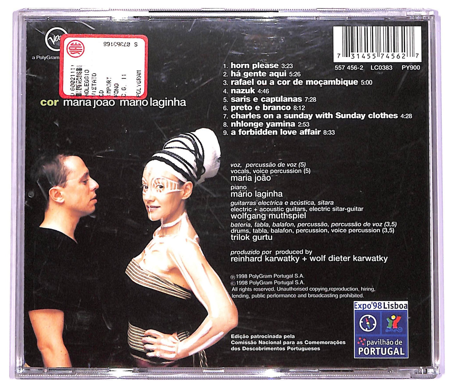 EBOND Maria Joao, Mario Laginha Feat. Trilok Gurtu , Wolfgang Muthspiel - Cor CD CD072115