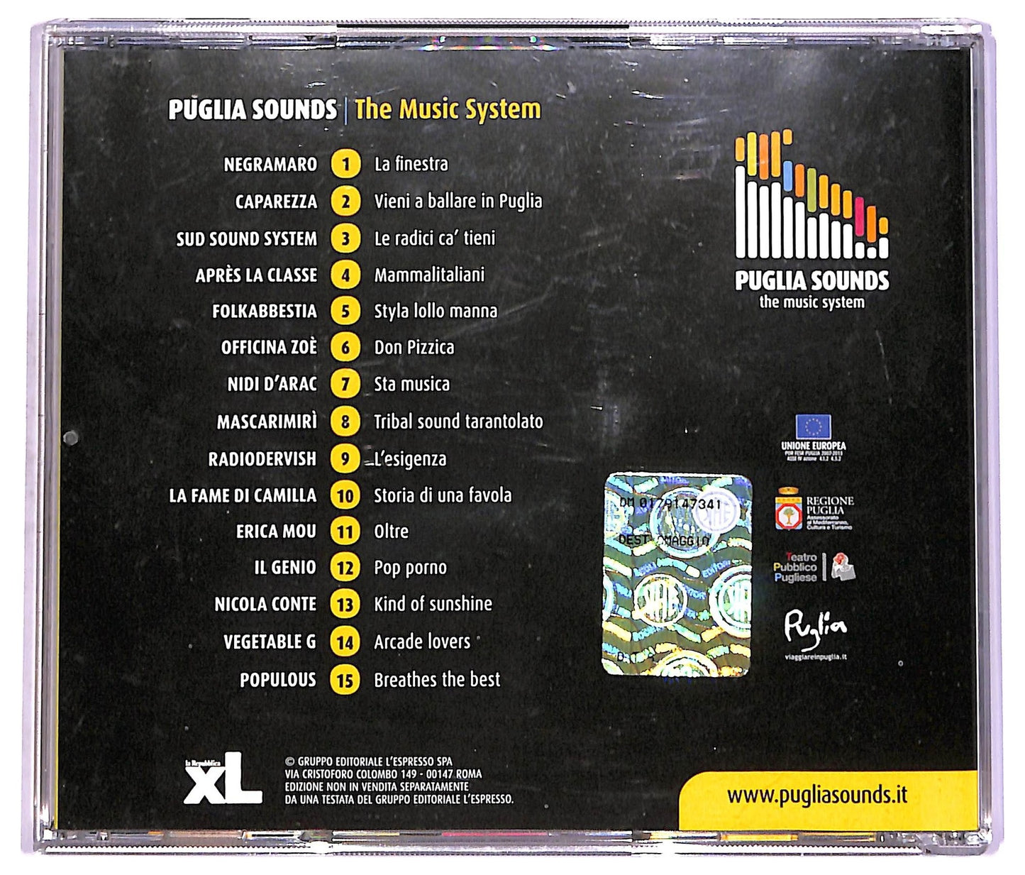 EBOND Various - Puglia Sounds - The Music System CD CD072128