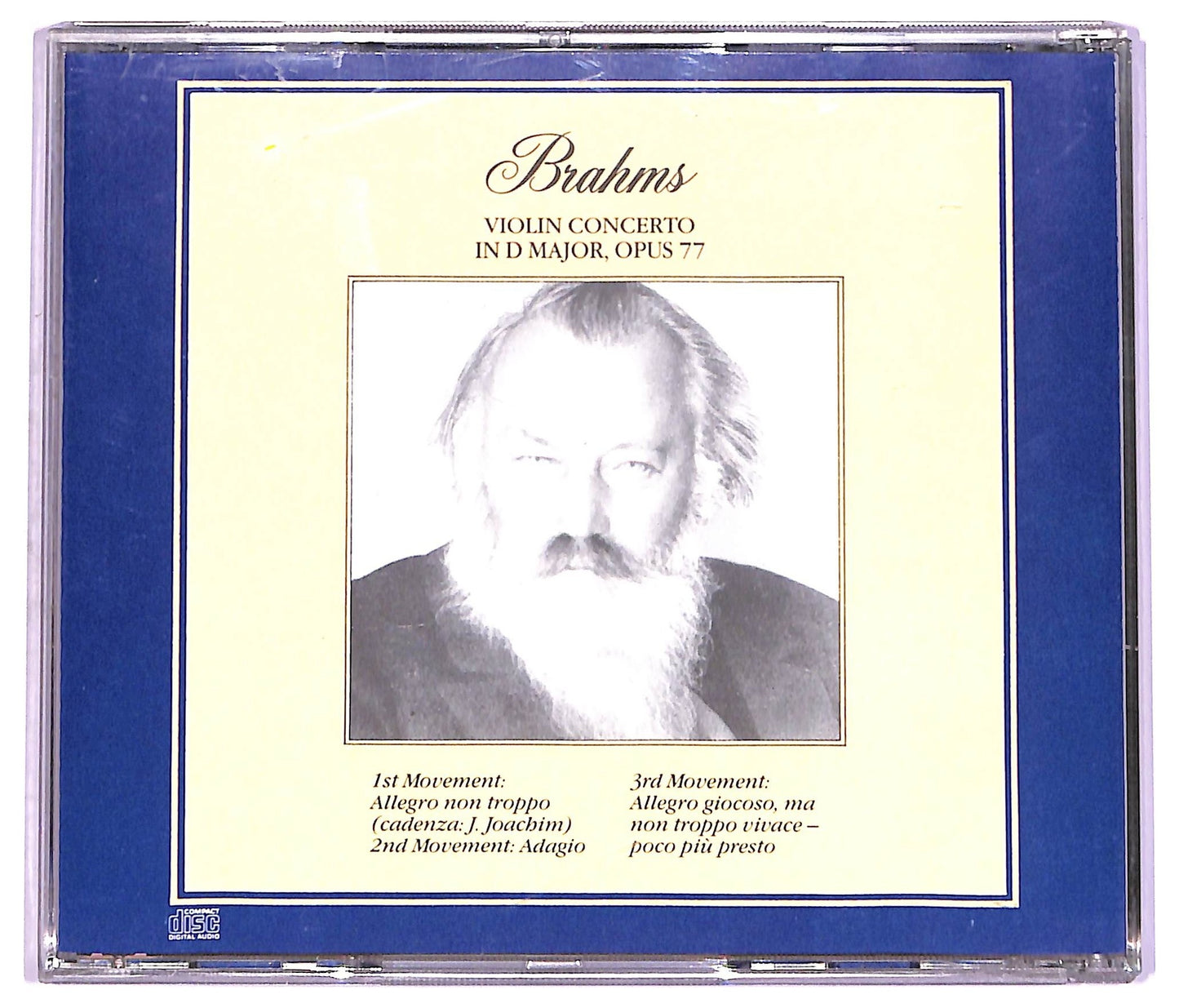 EBOND Brahms - Violin Concerto In D Major Opus 77 CD CD072141
