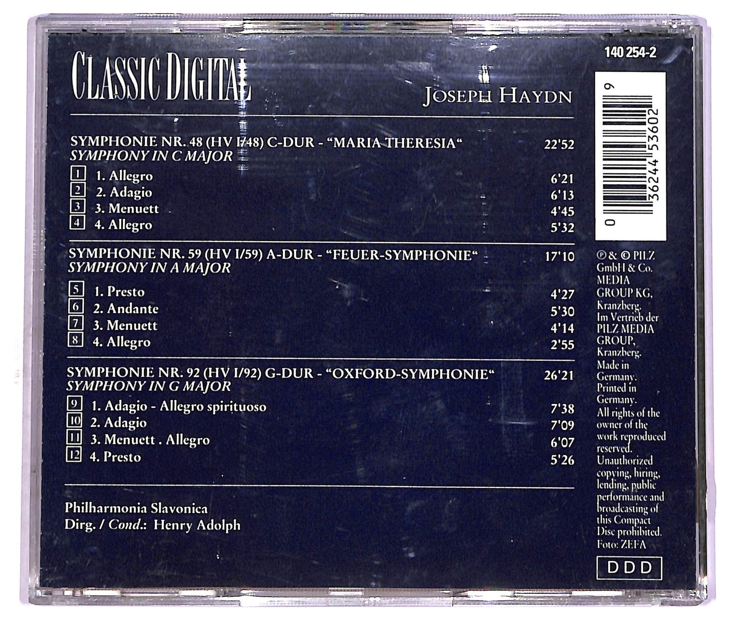 EBOND Joseph Haydn - Classic Digital CD CD072258