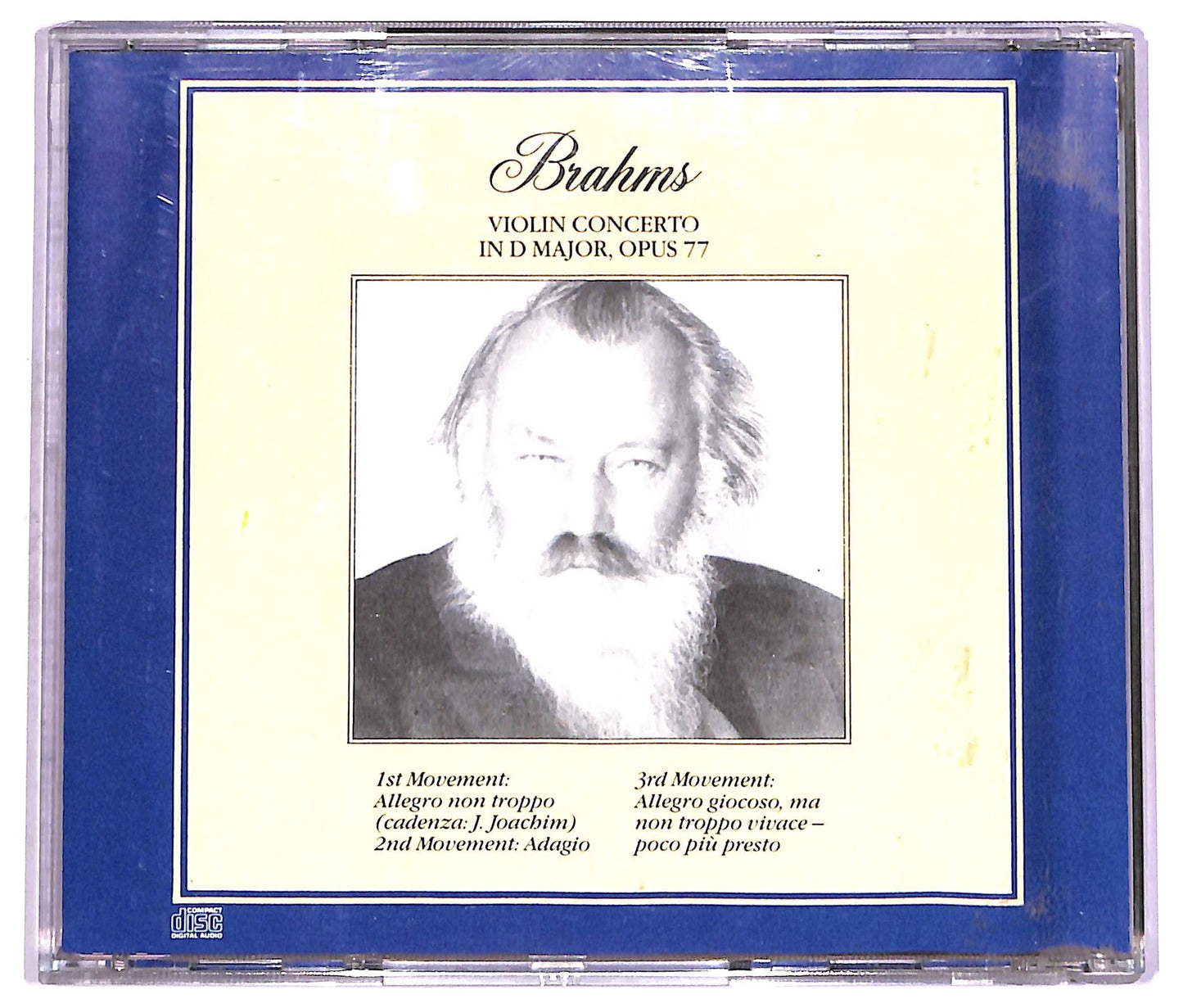 EBOND Brahms - Violin Concerto In D Major Opus 77 CD CD072301