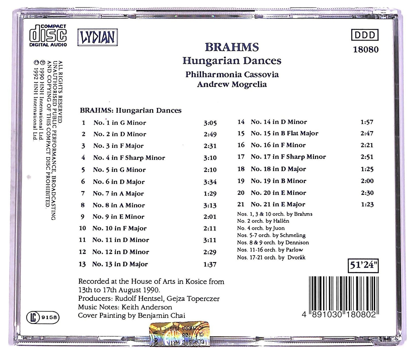 EBOND Brahms - Ungarische Tanze Hungarian Dances CD CD072309