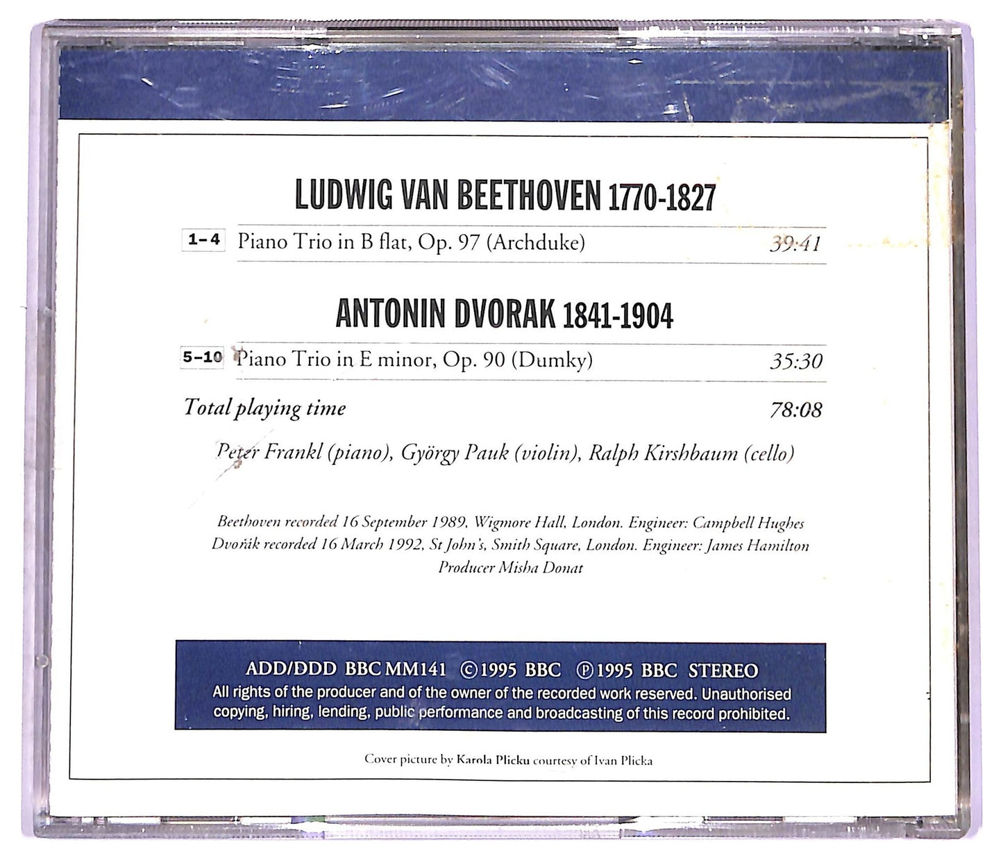 EBOND Beethoven - Dvořak - Piano Trio Op.97 Piano Trio Op.90 (Dumky) CD CD072310