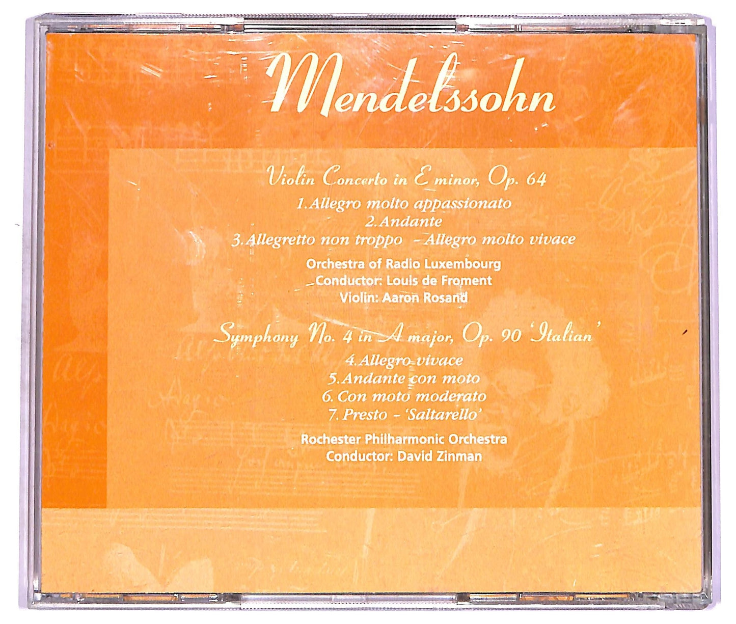 EBOND Mendelssohn - Violin Concerto 'Italian Symphony' CD CD072315