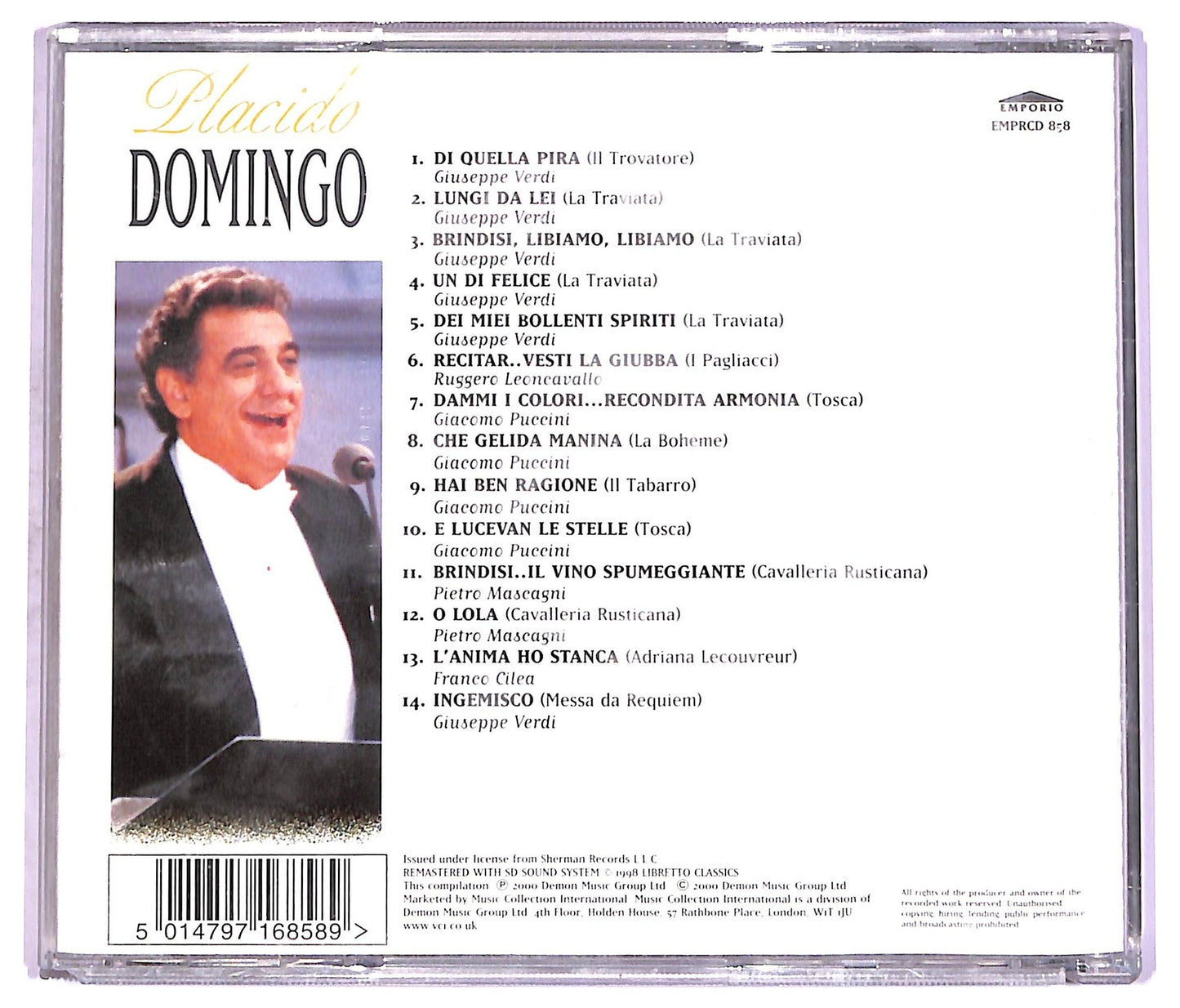 EBOND Placido Domingo - Placido Domingo CD CD072316