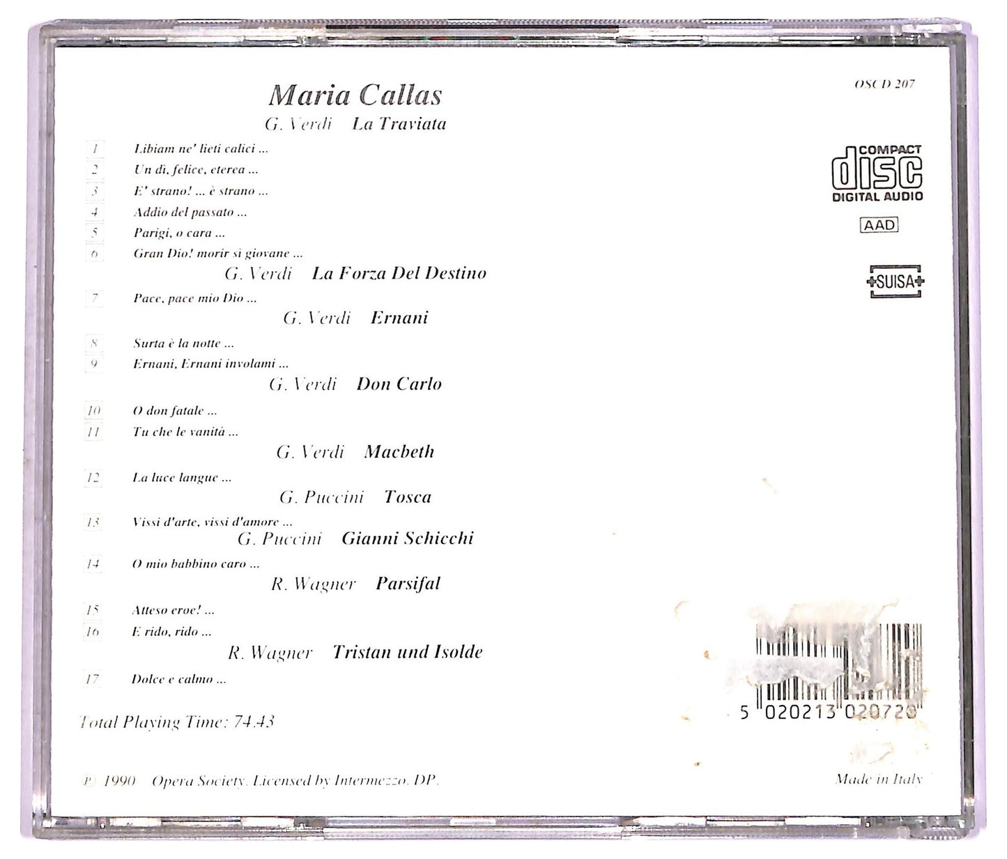 EBOND Maria Callas - Her Finest Performances CD CD072322