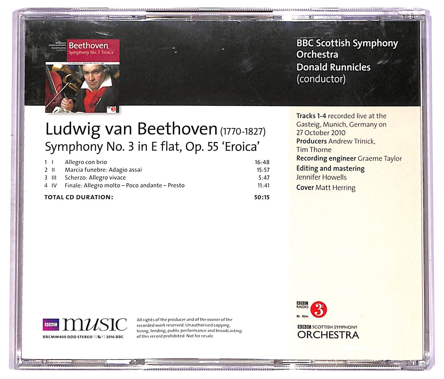 EBOND Beethoven - Symphony No. 3 Eroica CD CD072325
