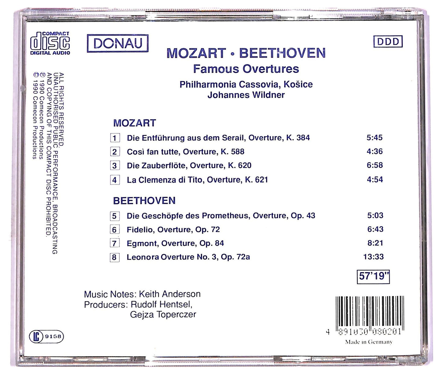 EBOND Mozart Beethoven - Famous Overtures CD CD072326