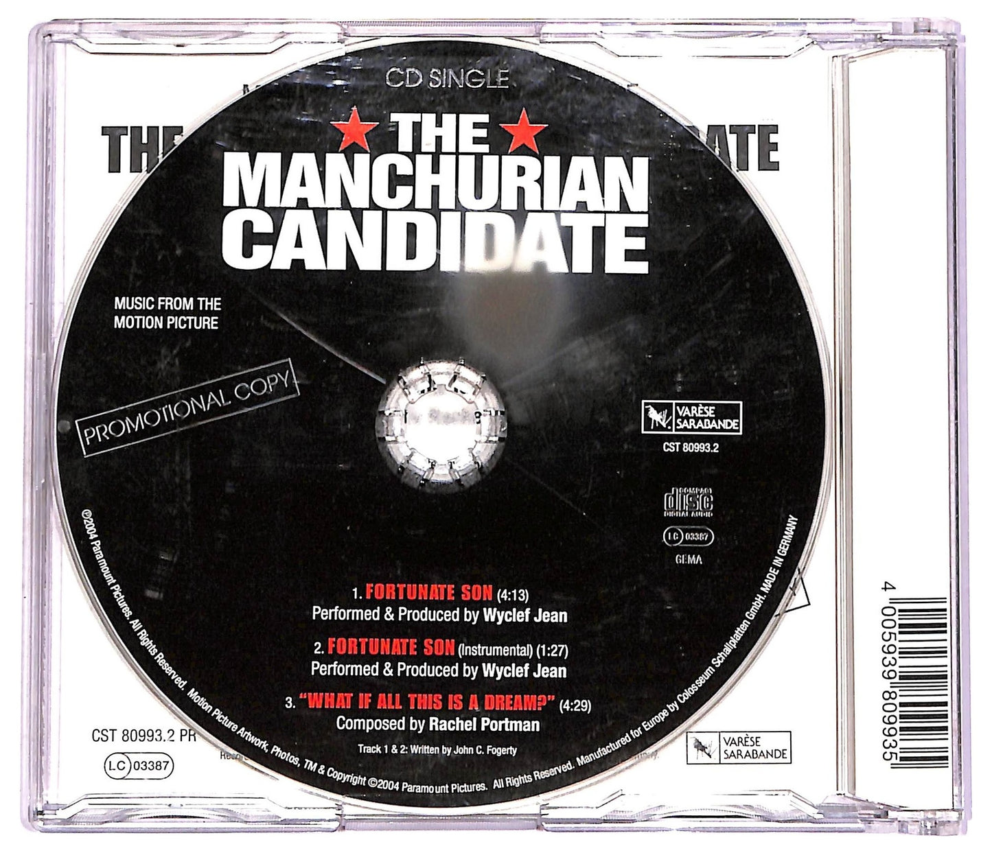 EBOND Wyclef Jean - Music From The Motion Picture The Manchurian Candidate CD CD072358