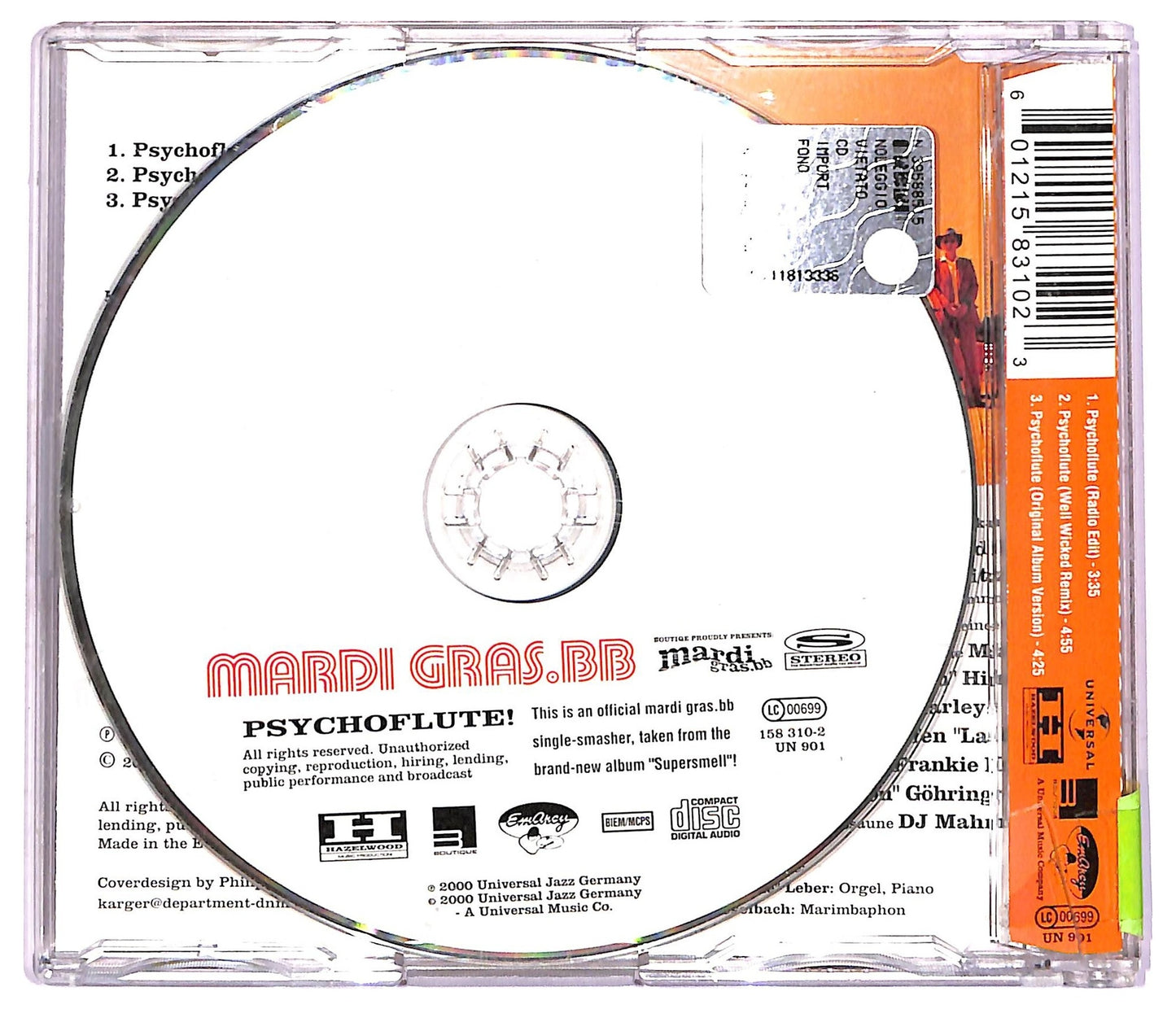 EBOND Mardi Gras.BB - Psychoflute CD CD072360