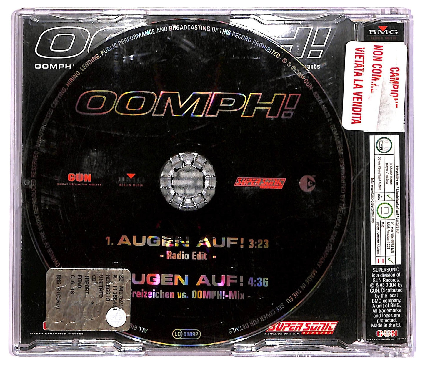 EBOND OOMPH! - Augen Auf! CD CD072361
