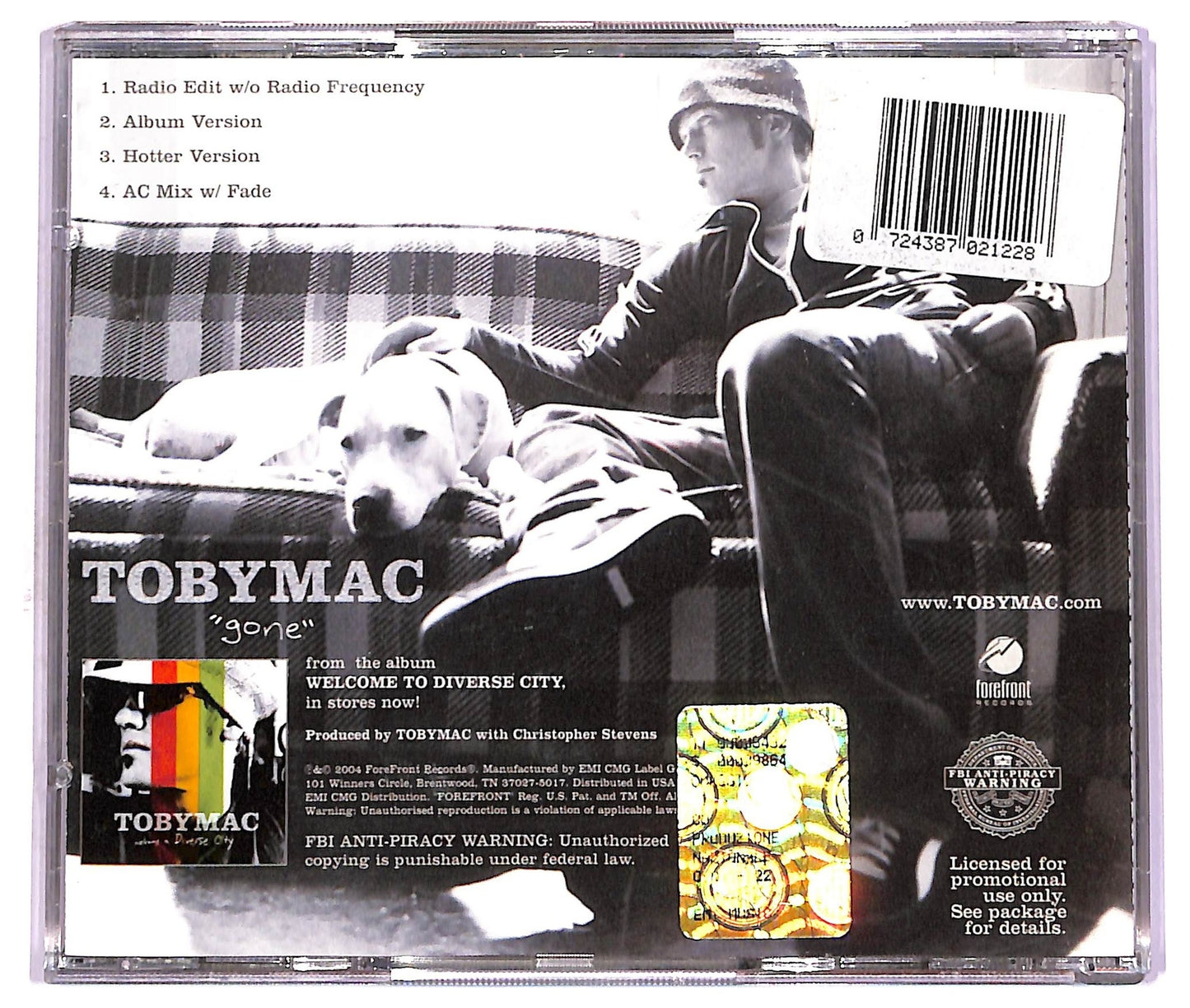 EBOND TobyMac - Gone CD CD072362