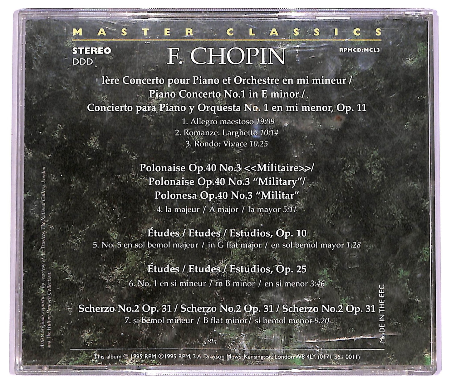 EBOND Chopin - Piano Concerto No.1 In E Minor CD CD072470