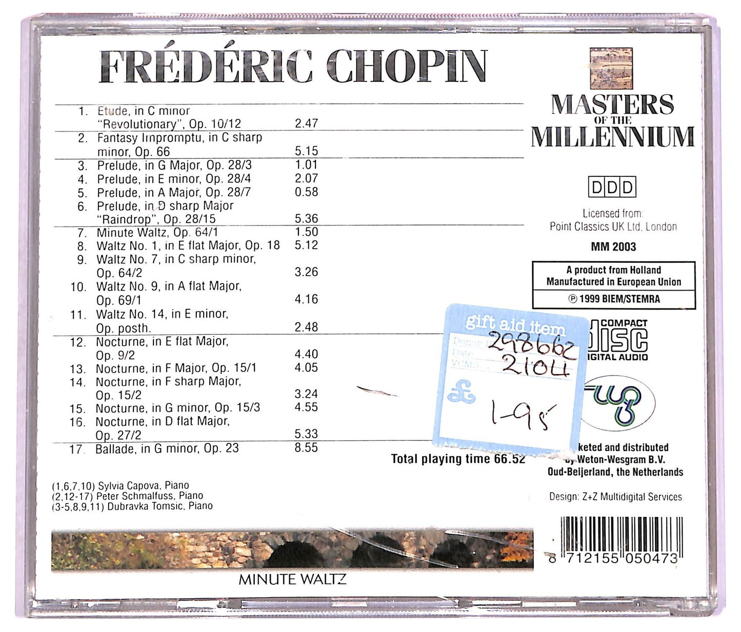 EBOND Frederic Chopin - Minute Waltz CD CD072473