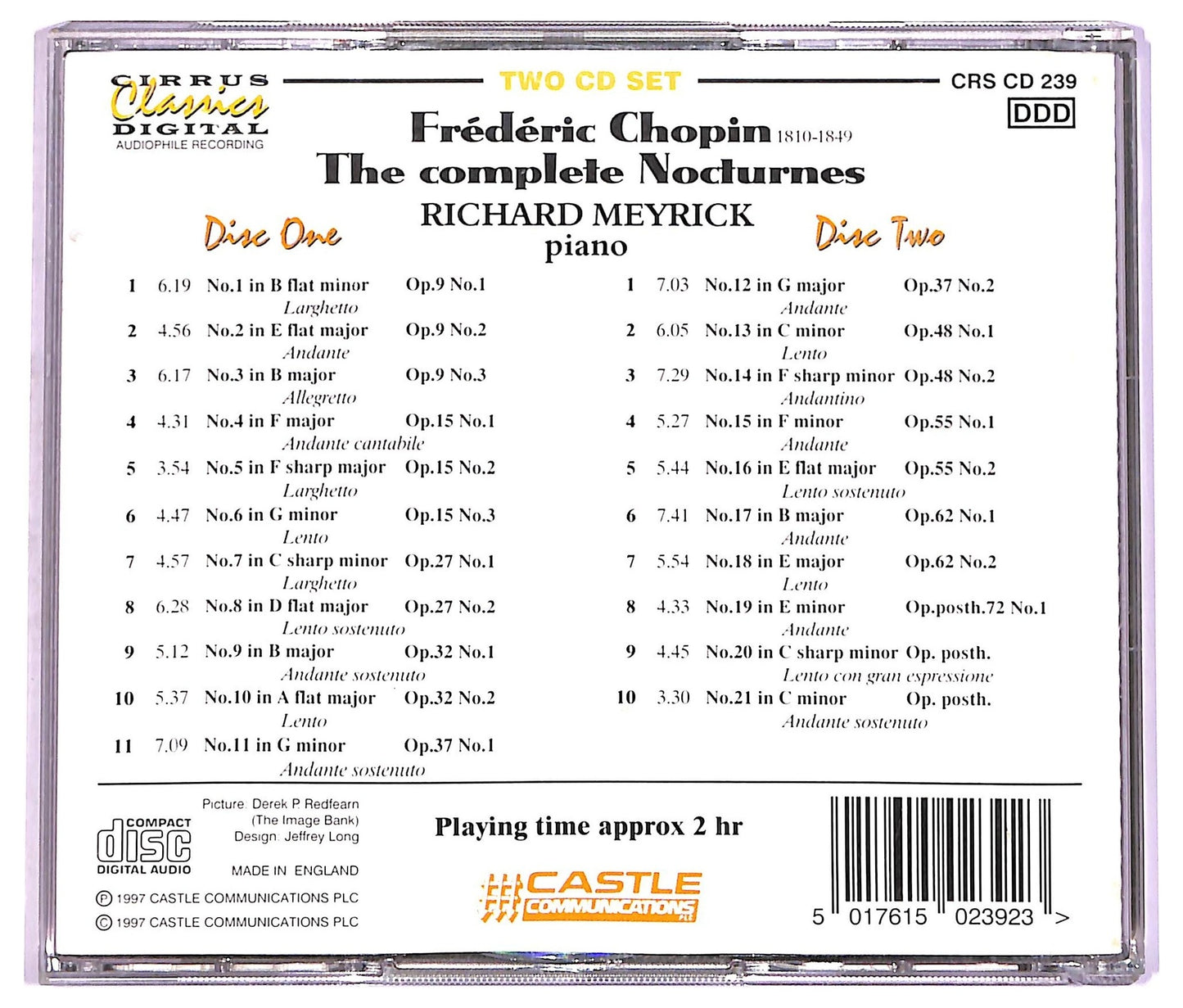 EBOND Richard Meyrick - Chopin: The Complete Nocturnes CD CD072505