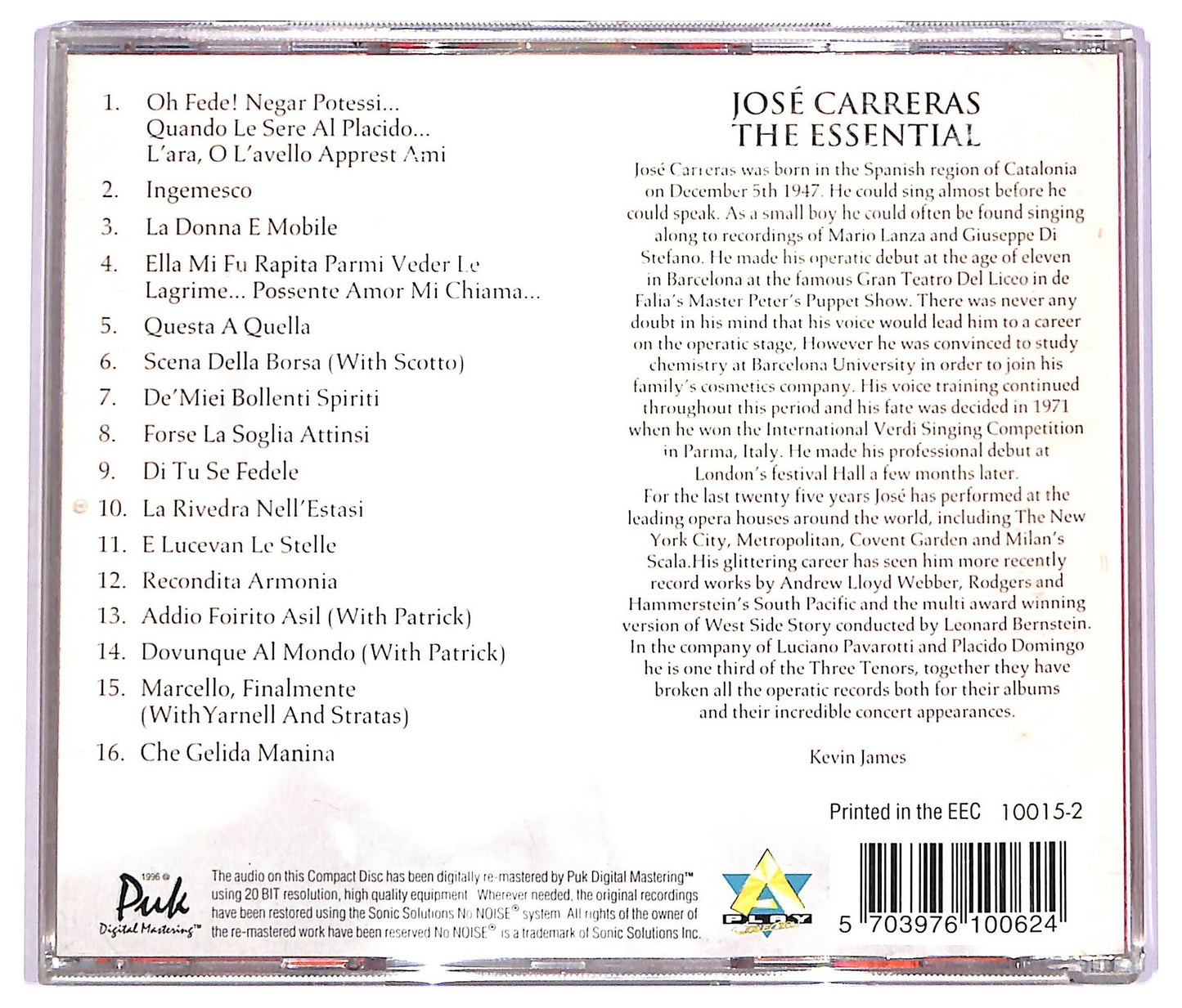 EBOND Jose Carreras - The Essential CD CD072525