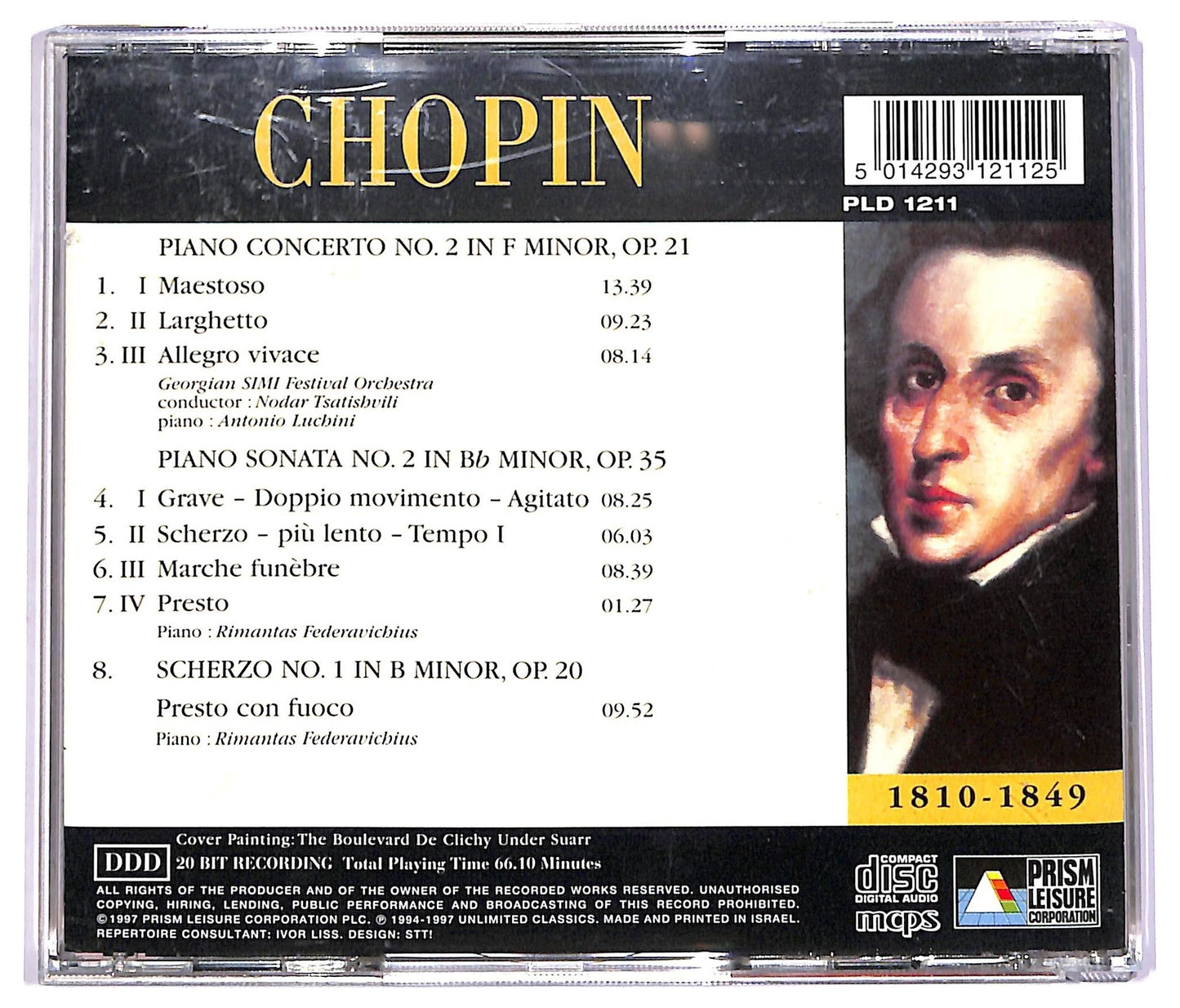 EBOND Chopin - Piano Concerto No.2 In F Minor OP.21 CD CD072530