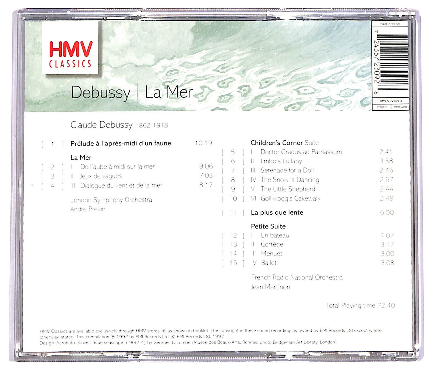 EBOND Debussy - La Mer CD CD072538