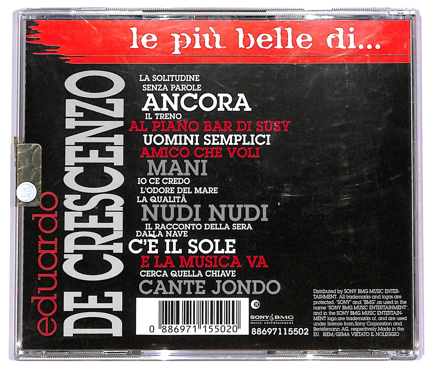 EBOND Eduardo De Crescenzo - Le Piu Belle Di... Eduardo De Crescenzo CD CD072547