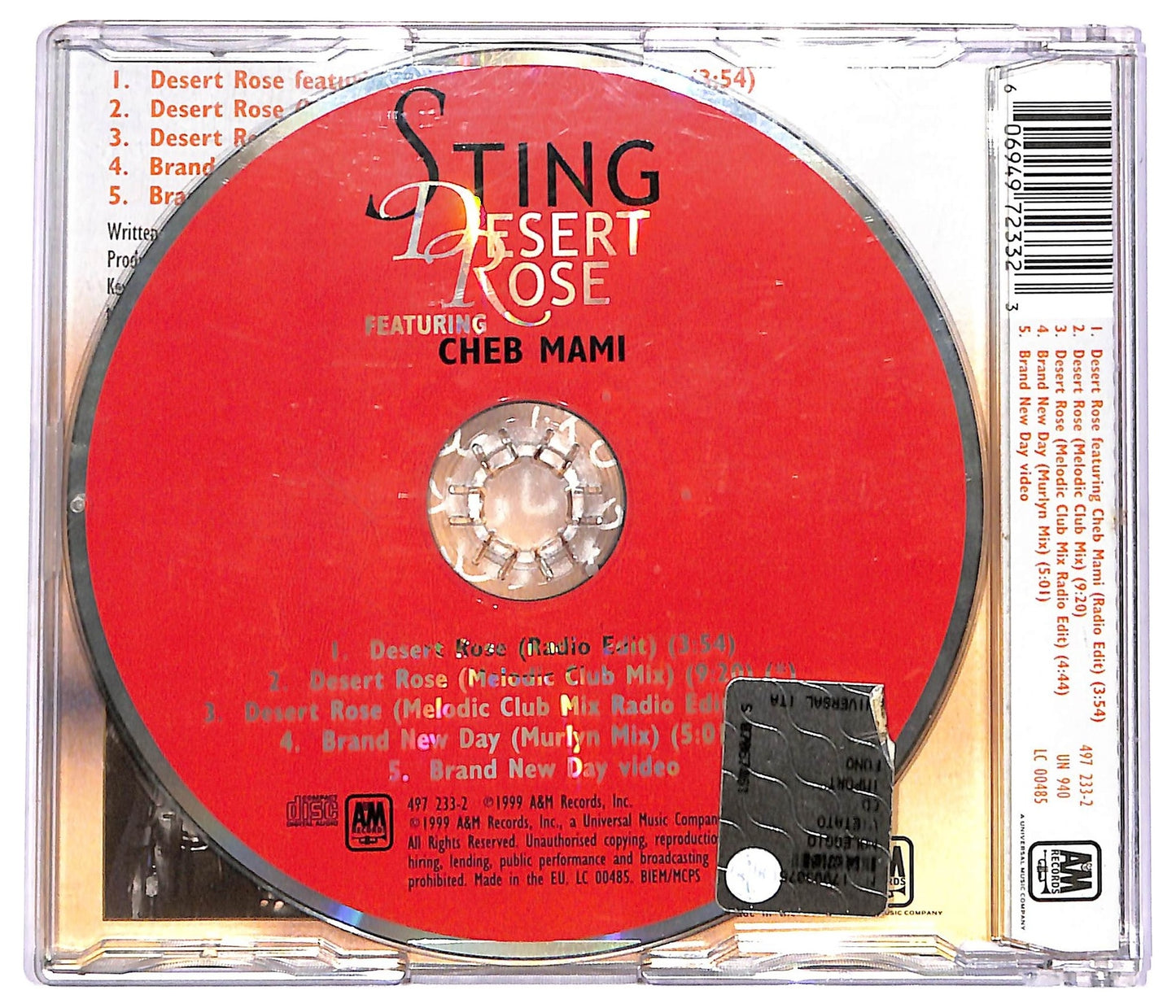 EBOND Sting Featuring Cheb Mami - Desert Rose CD CD072630