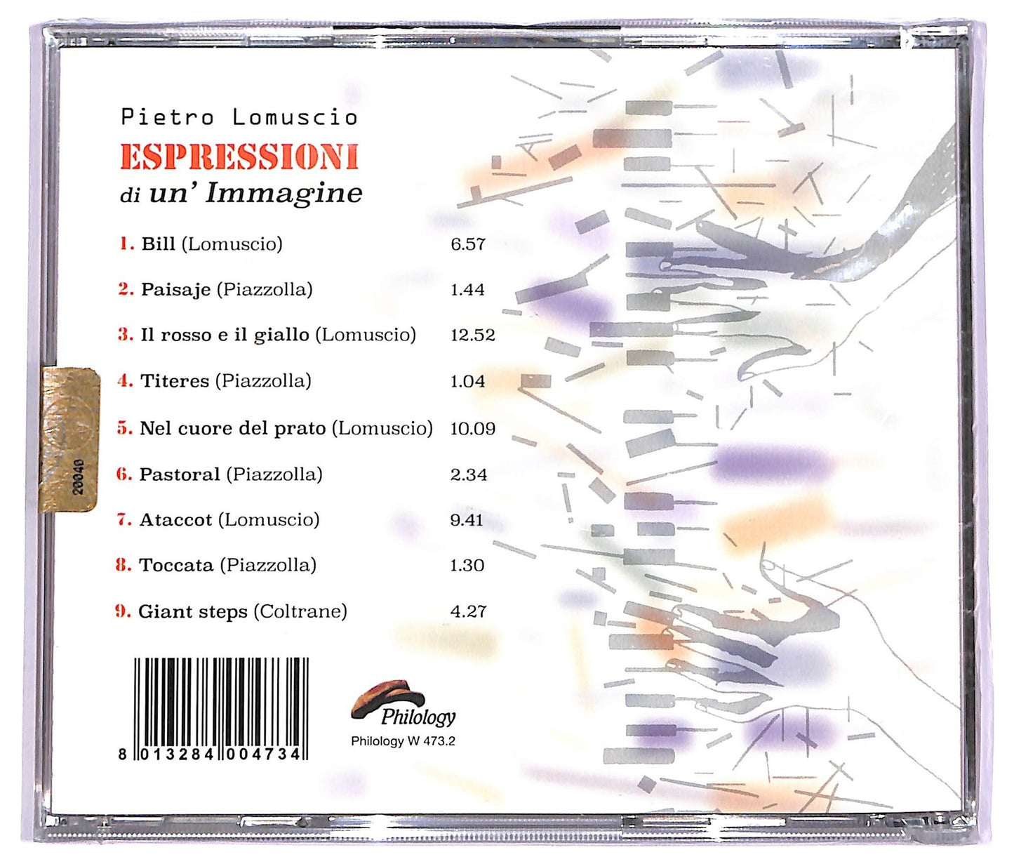 EBOND Pietro Lomuscio - Espressioni di un'immagine (Omaggio ad Astor Piazzolla) CD CD072730