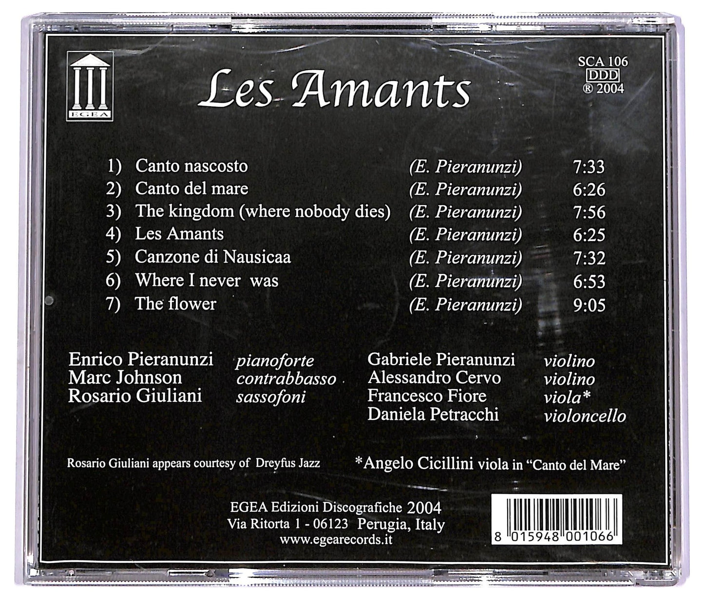 EBOND Enrico Pieranunzi & String Quarteti - Les Amants CD CD072738