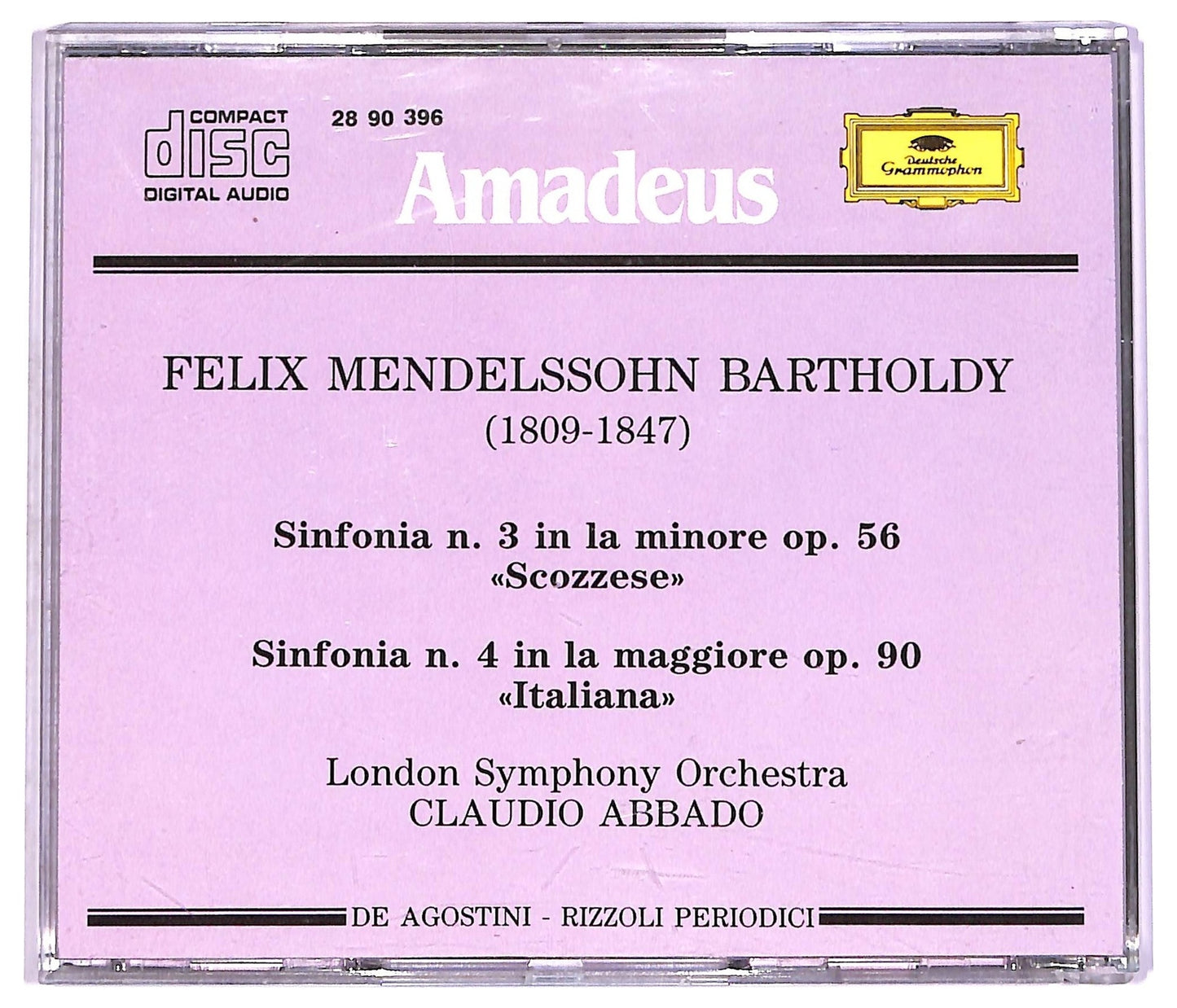 EBOND F. Mendelssohn-Bartholdy - Sinfonia N. 3 Scozzese - Sinfonia N. 4 Italiana CD CD072744